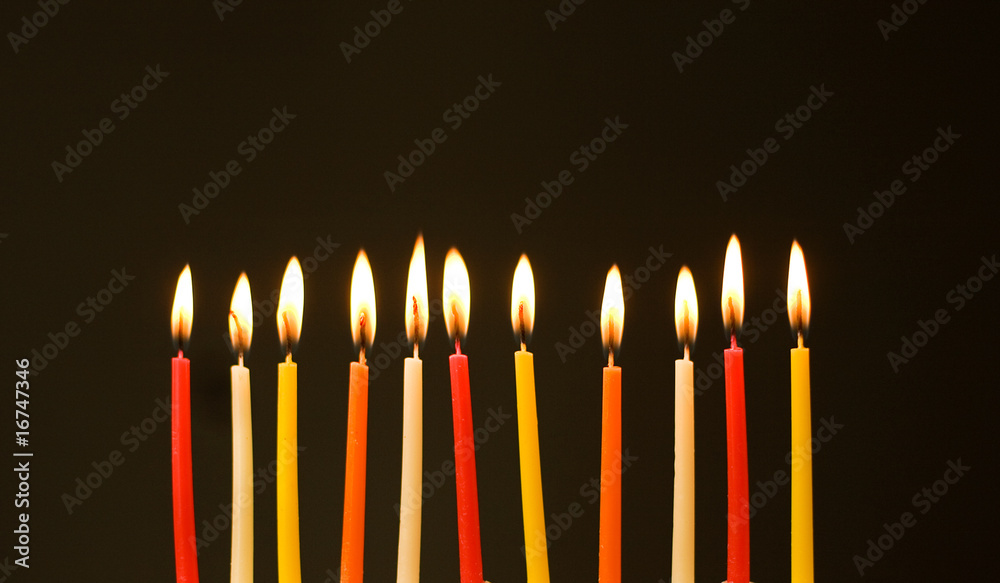 Burning birthday candles Burning birthday candles