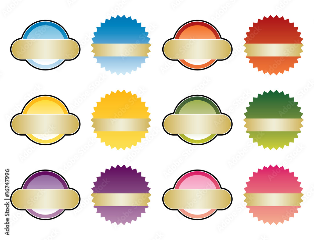 colorful badges colorful badges