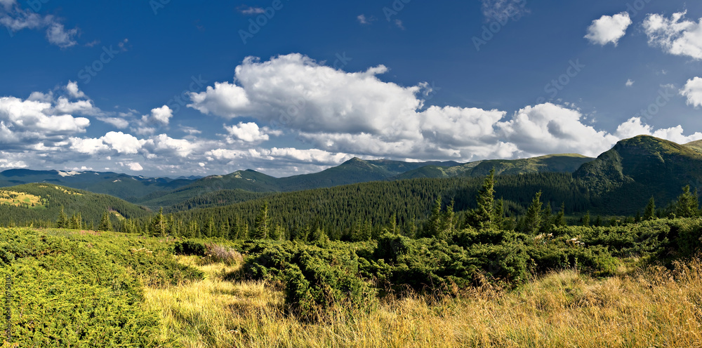 panorama of mountain landscape