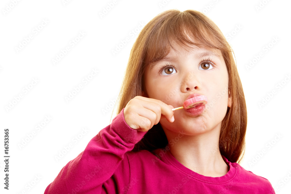 Girl with lollipop Girl with lollipop
