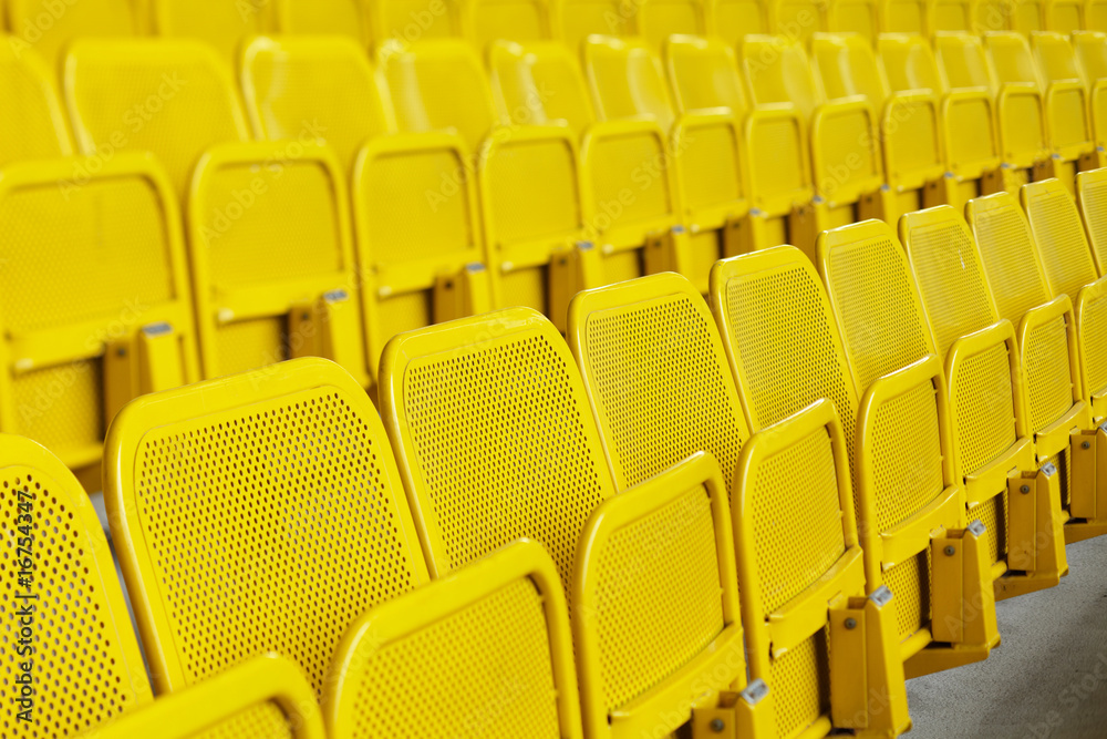 Fototapeta premium Sitzreihe im Stadion