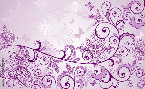 Beauty floral lilac background