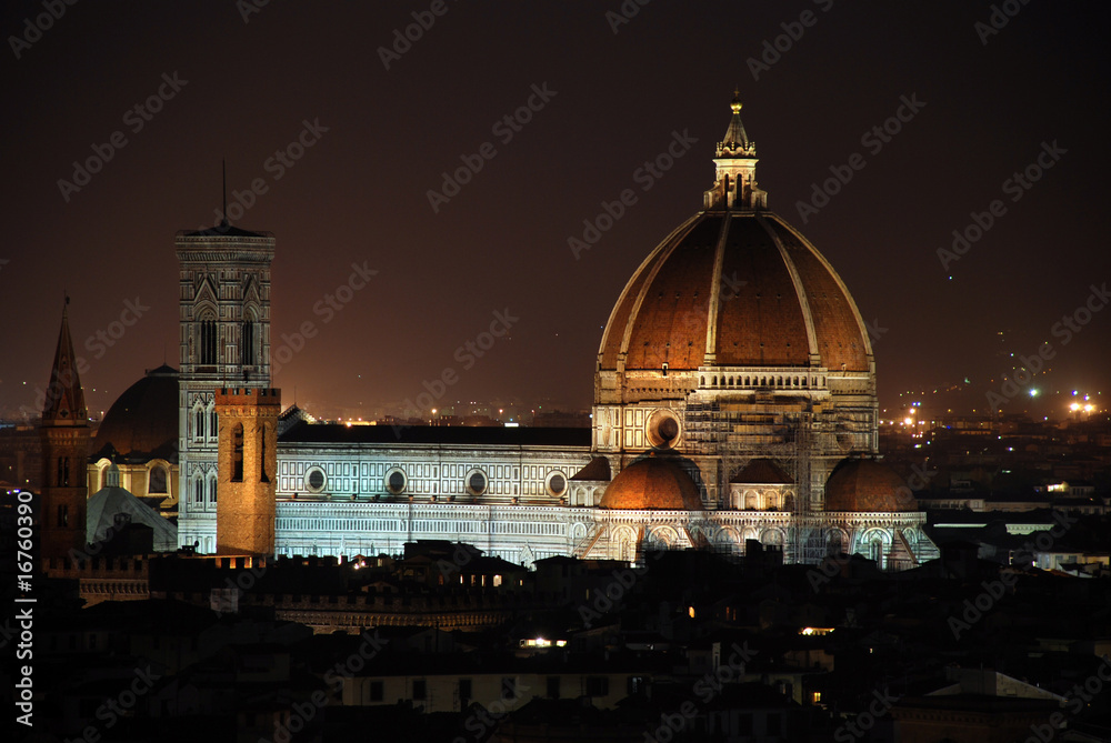 Firenze Duomo panorama notturno