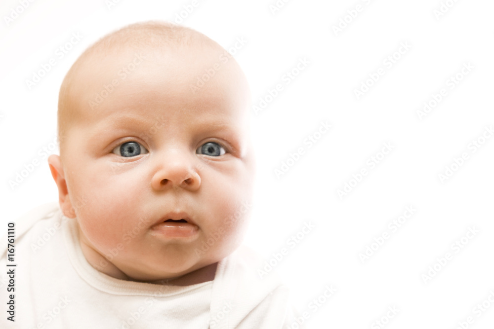 newborn baby with blue eyes looking upwards surprisingly newborn baby with blue eyes looking upwards surprisingly