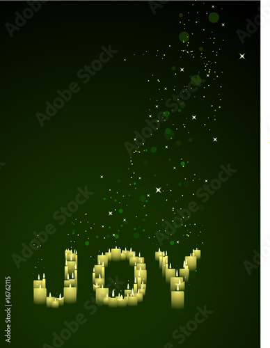 JOY candles and sparks