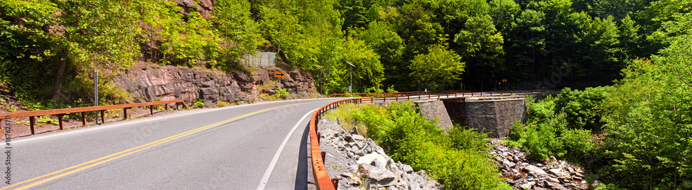 Curvy rural muntain road