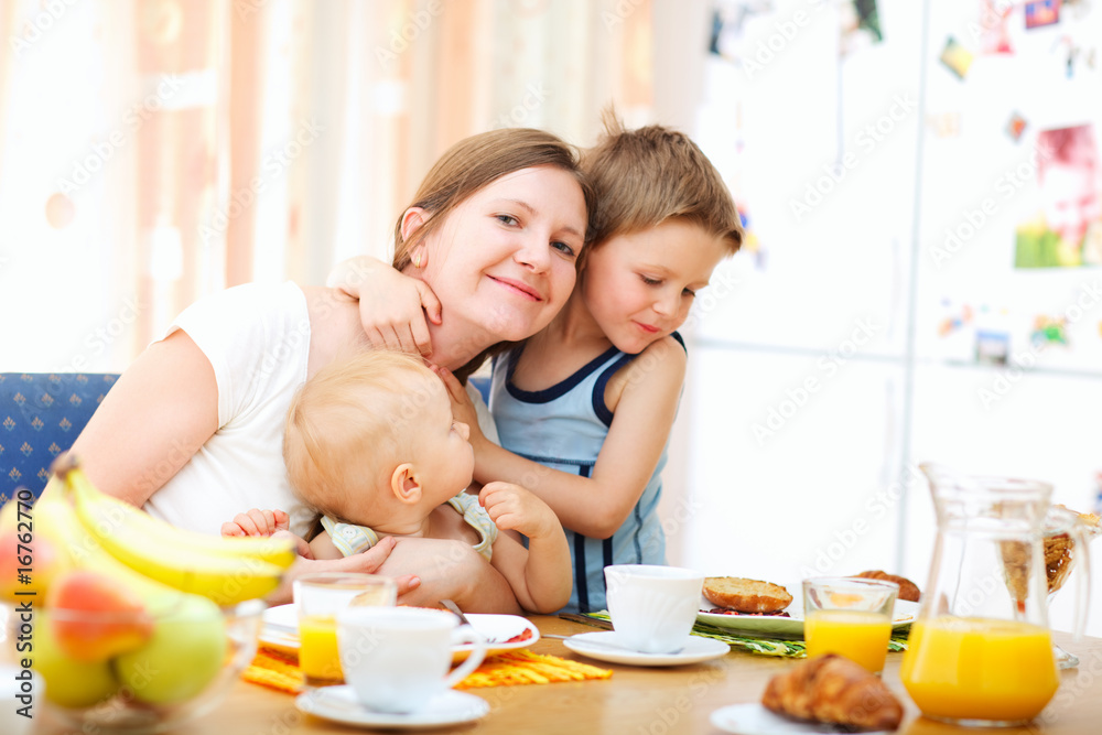 Family breakfast Family breakfast