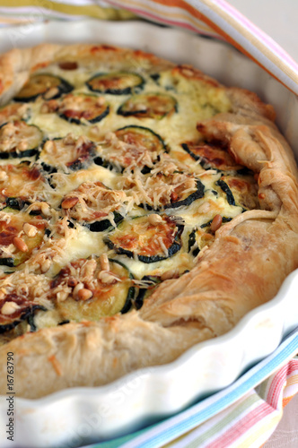 zucchini and ricotta quiche