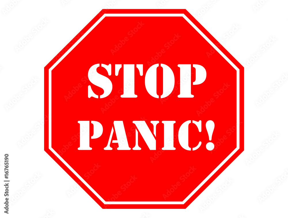 Stop panic! - obrazy, fototapety, plakaty 