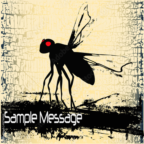 Grunge Fly Background