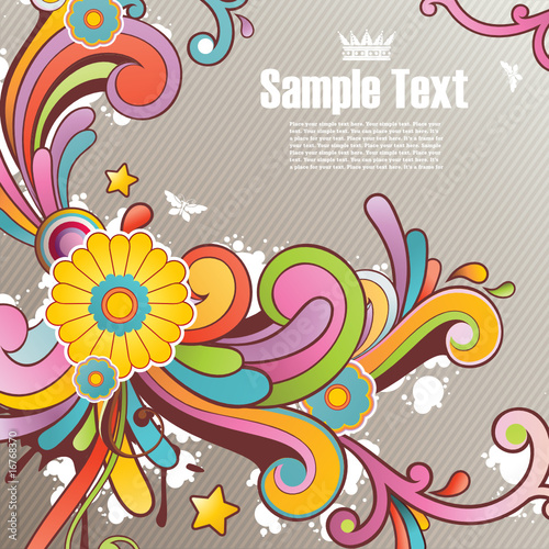Modern colored background with free space for your text
