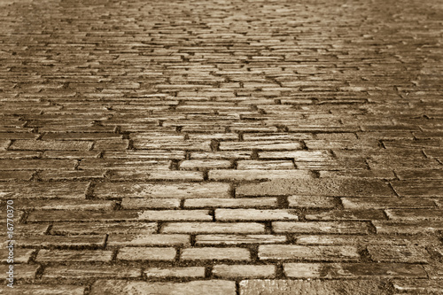 background of copper toned cobble stones