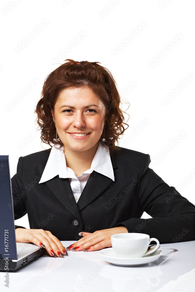 Portrait of a elegant business woman at her workplace Portrait of a elegant business woman at her workplace