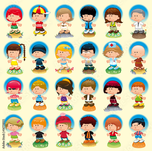 People with background