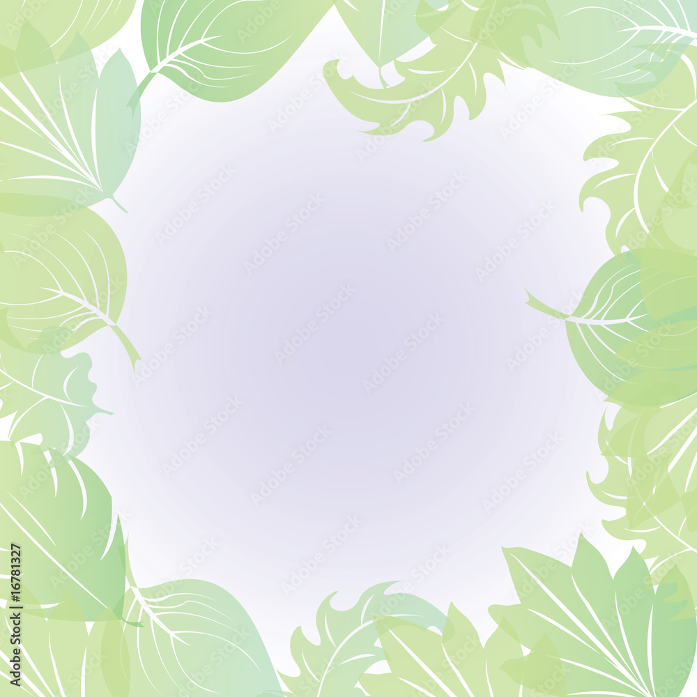 Fototapeta premium leaf border