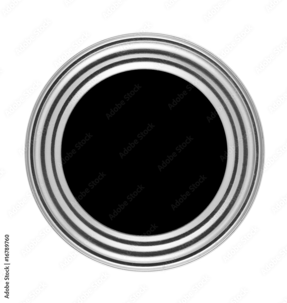 Circular button with metal frame Circular button with metal frame