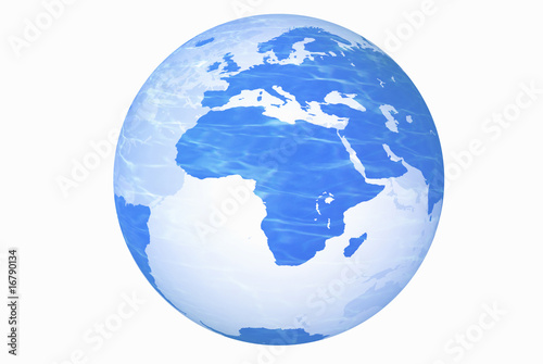 地球儀、アフリカ