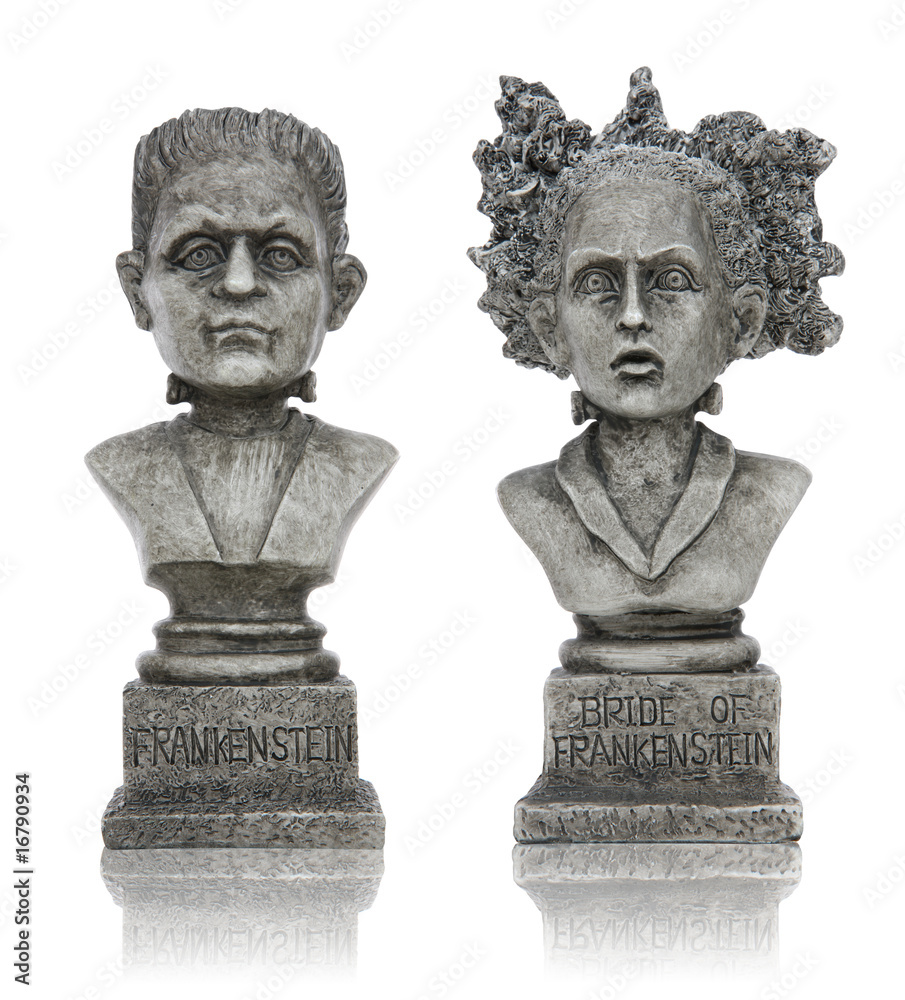 Naklejka premium Halloween Frankenstein Statues
