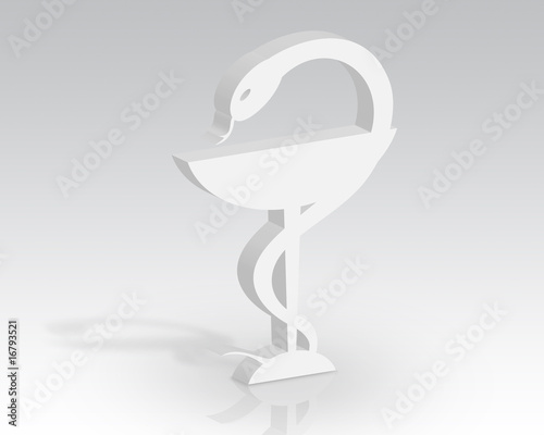 3D Pharmacy symbol photo