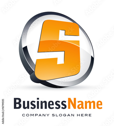 Alphabet logo design, letter S