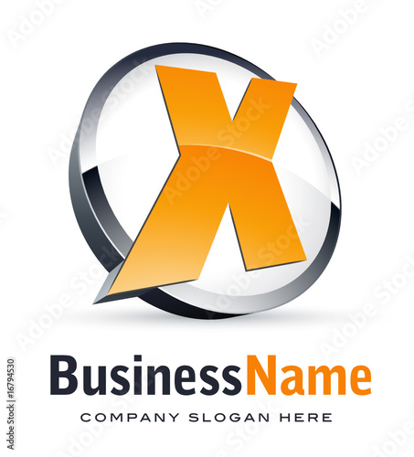Alphabet logo design, letter X