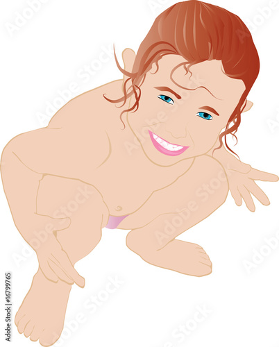 Niña en la playa