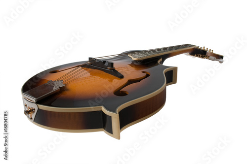 Bluegrass Mandolin Isolated on White Background