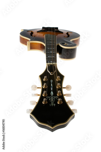 Bluegrass Mandolin Isolated on White Background