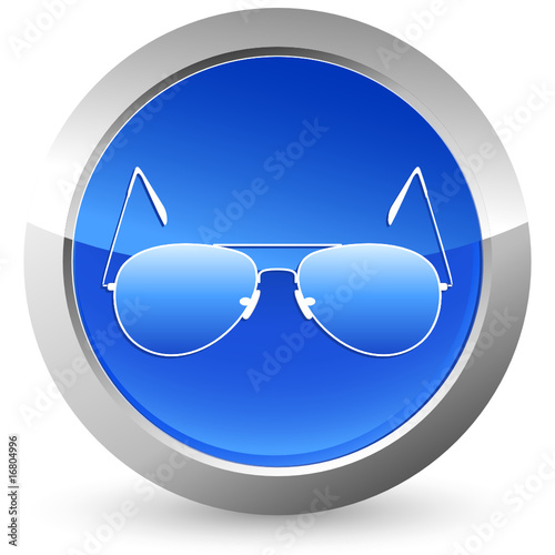 Brille - Button