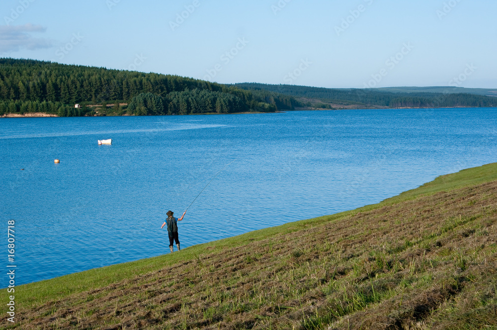 Flyfisher at Kielder Water