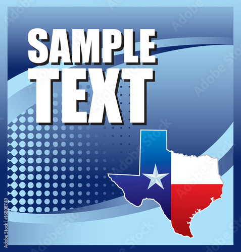 Texas icon blue halftone banner photo