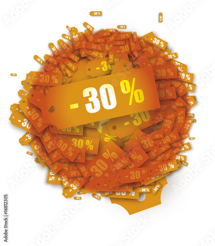 30% de réduction boule de Noël - promotion