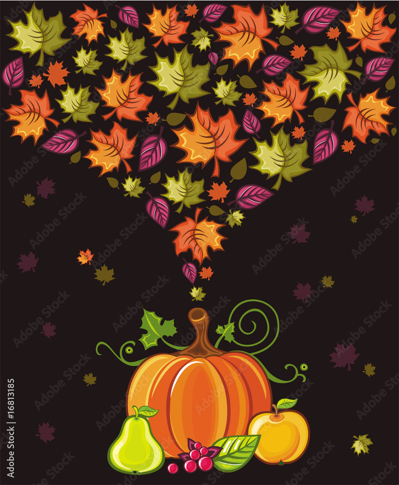 Naklejka premium Thanksgiving Design