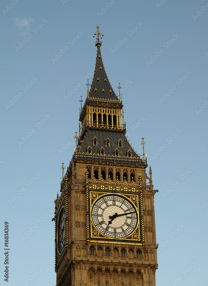 View of the famous Big Ben in London England