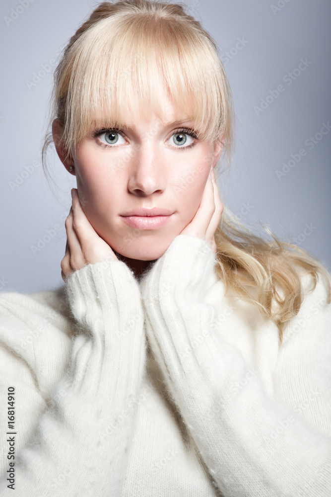Beautiful caucasian winter woman Beautiful caucasian winter woman
