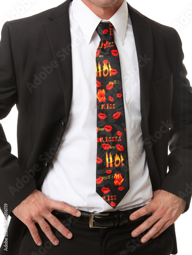 Business Man with Themed Tie