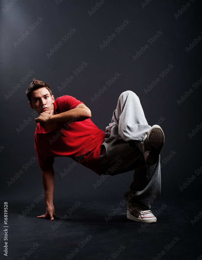 cool breakdancer in pose cool breakdancer in pose