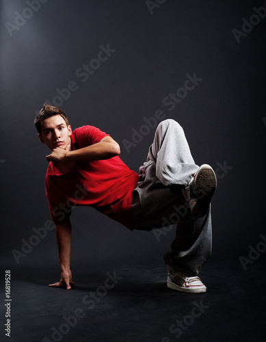 cool breakdancer in pose