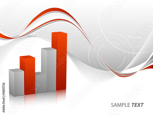 abstract bar graphs with copy space for your text
