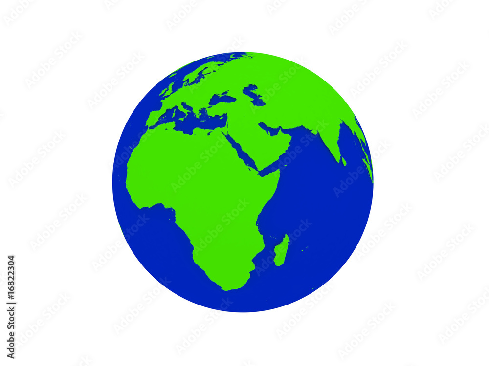 green Earth europe africa asia