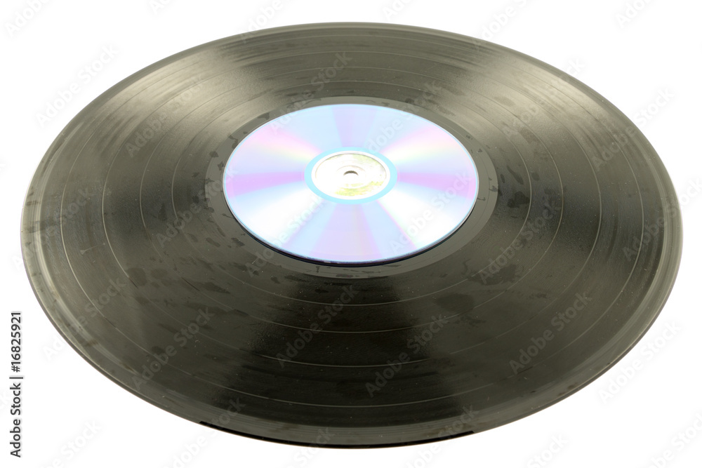 cd sur vinyle de 33 tours