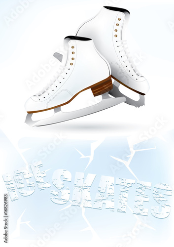 ice skates background design
