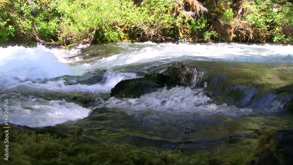 Beautiful fast running river video Beautiful fast running river video