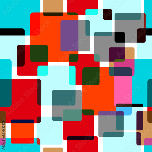 Seamless pattern with random colored tiles