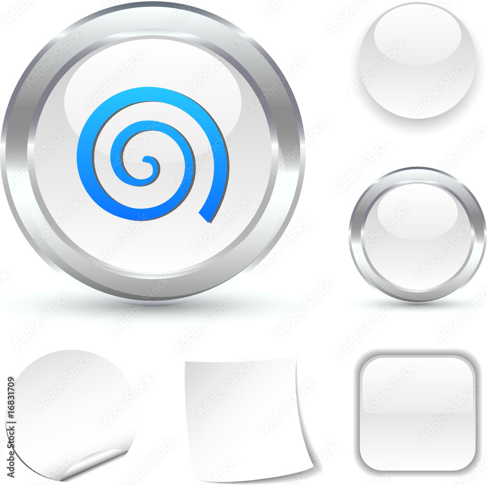 Swirl white icon. Vector illustration Swirl white icon. Vector illustration