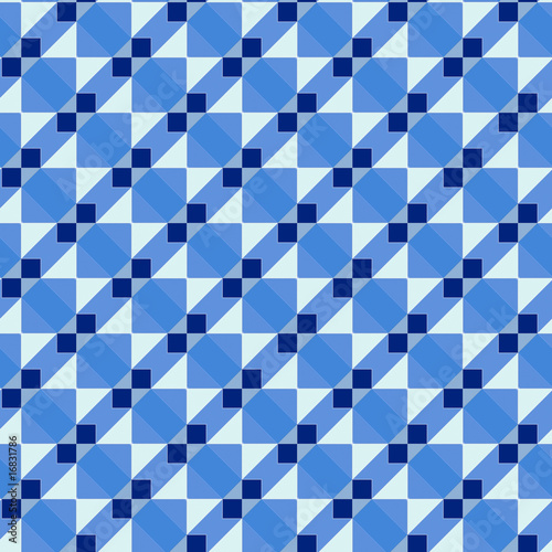 blue art deco pattern