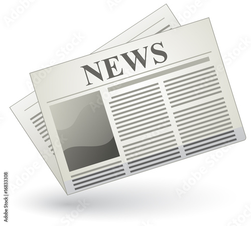 Vector newspaper icon