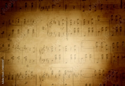 Plakat music score