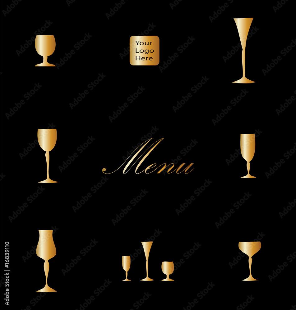 Elegant Restaurant menu template, wine card background Stock Vector ...