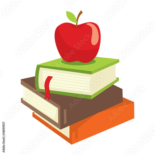 book and apple